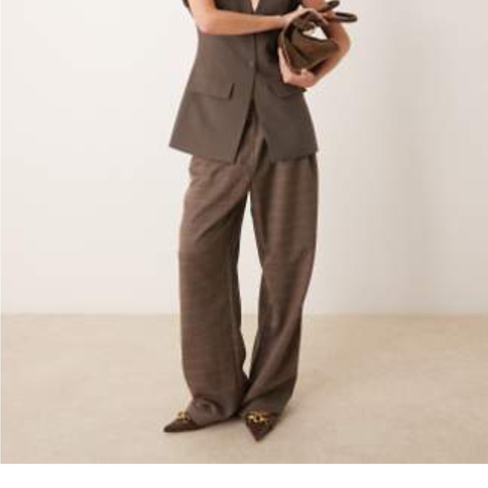 ASOS Brown Herringbone Blazer